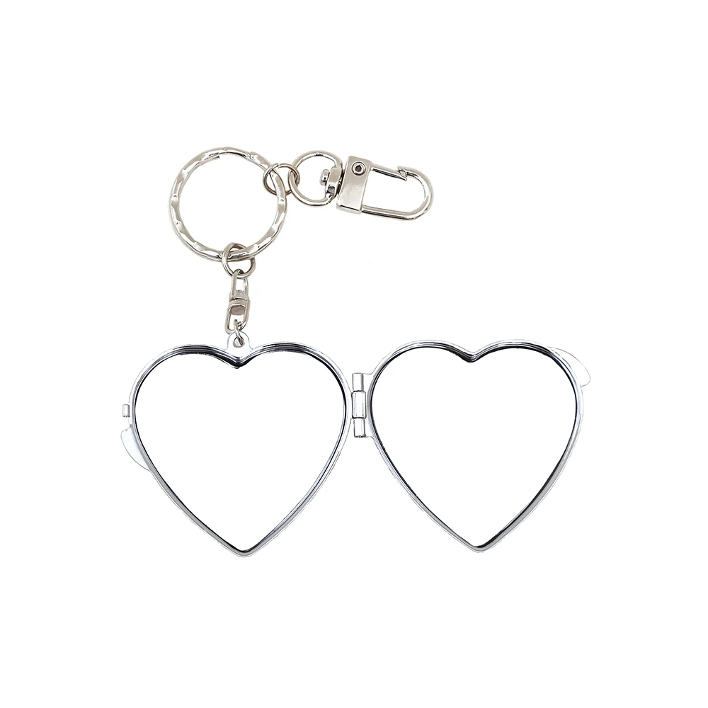 신세계인터넷면세점-챠미-BagsAccessories-ribbon heart mirror keyring (pink)