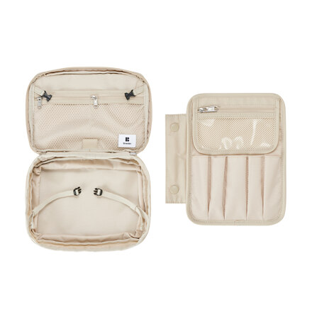 EXPANDABLE BEAUTY POUCH 收纳包 Light Beige