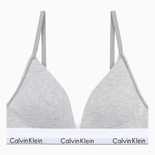 Women's Modern cotton triangle bra_GREY