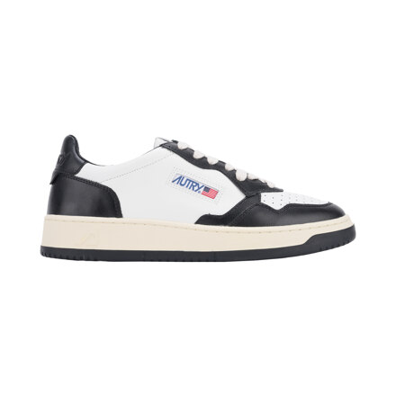 AUTRY_Medalist Low Sneakers in Two-tone Leather_WHITE/BLACK 43
