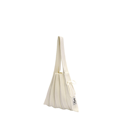 Lucky Pleats Knit S Vanilla