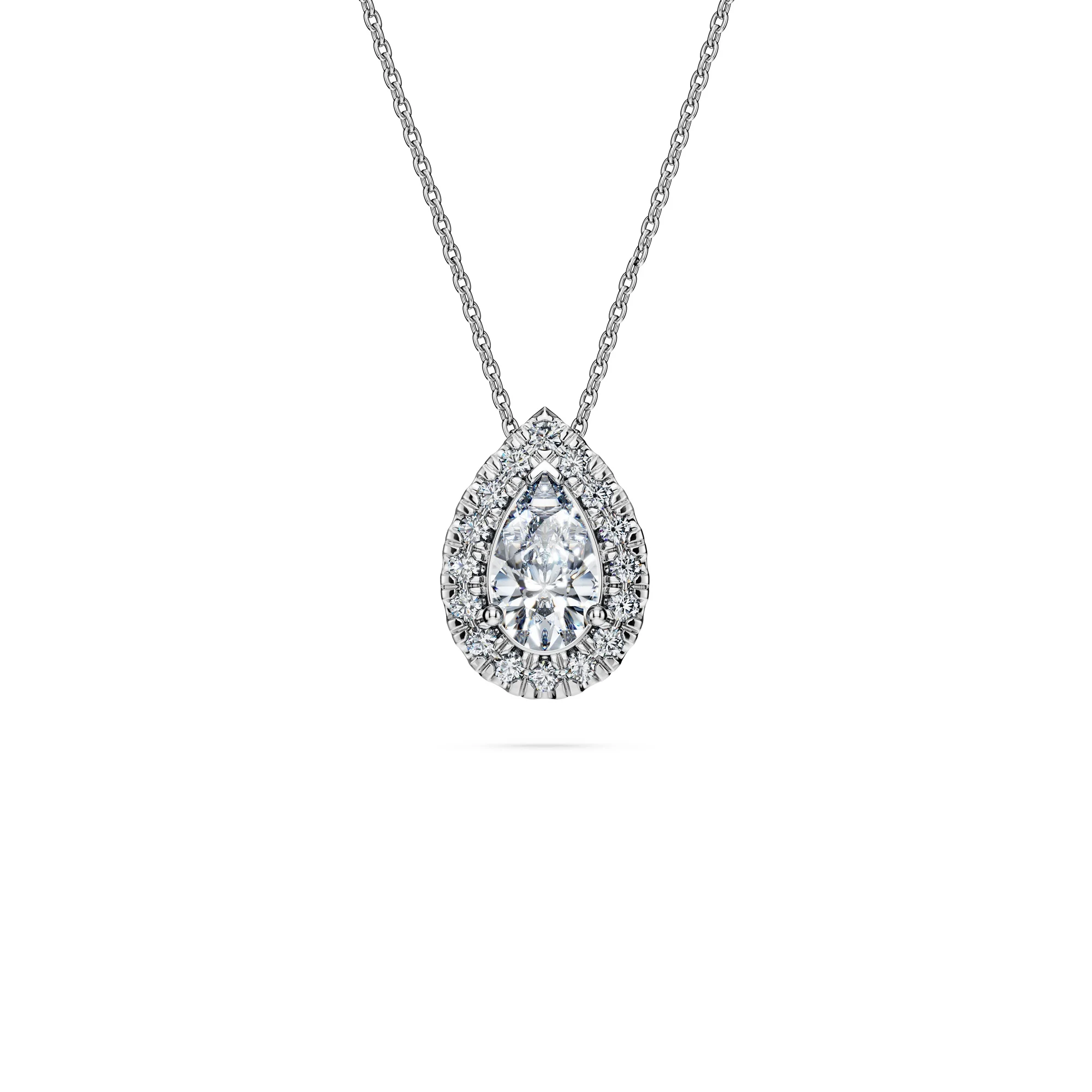 신세계인터넷면세점-스와로브스키-necklace-Eternity 헤일로 솔리테어 펜던트, 랩 그로운 다이아몬드 1ct
