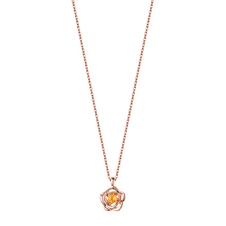 RS1316 NECKLACE 11월 탄생석 시트린(토파즈컬러)