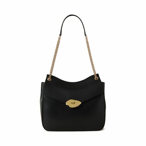 Lana Chain Shoulder High Gloss Leather
