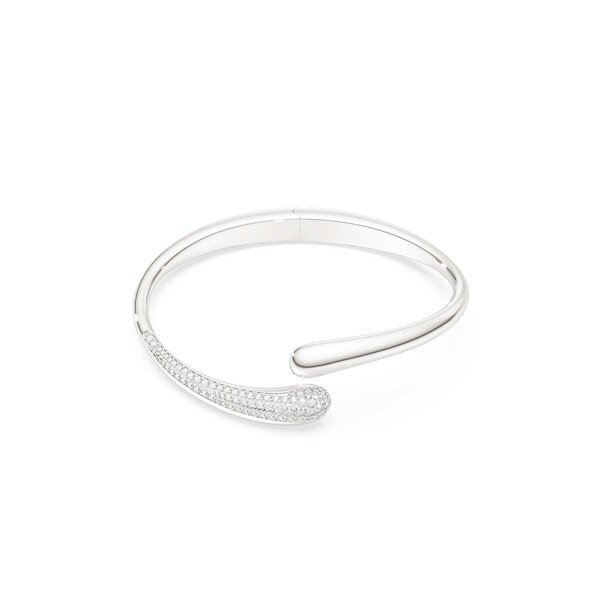 신세계인터넷면세점-스와로브스키-bracelet-Classica 뱅글, 인터트와이닝, 라운드 컷, 화이트, 스털링 실버