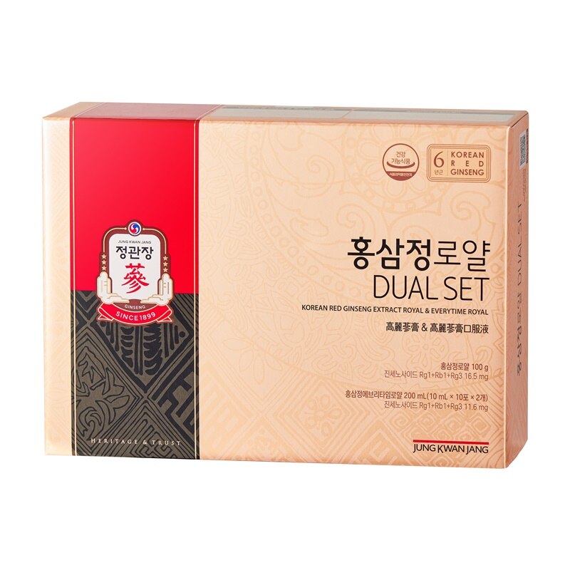 KOREAN RED GINSENG EXTRACT ROYAL DUAL SET 红参精套盒- 正官庄