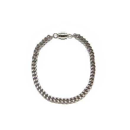 Gold Cube Chain Necklace