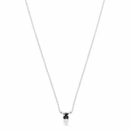 TOUS Silver necklace with onyx