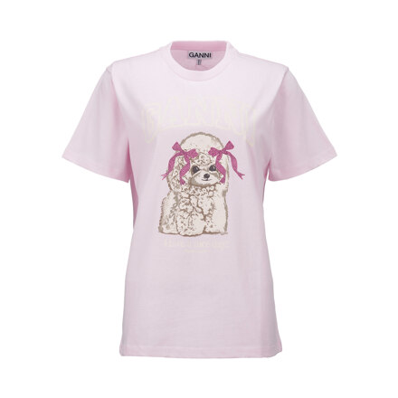 BASIC COTTON JERSEY T-SHIRT #CHALK PINK