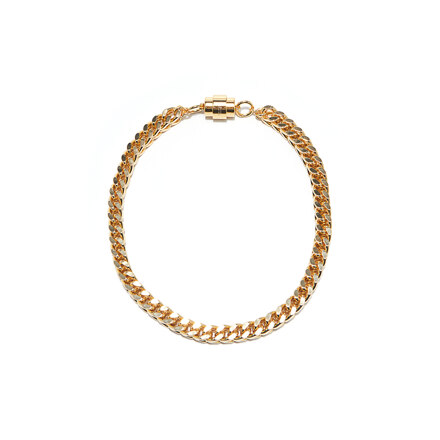 Gold Cube Chain Necklace