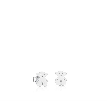 Silver TOUS Bear Earrings Bear motif