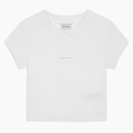 Women’s Monogram Baby Short Sleeve T-Shirt_BRILLIANT WHITE