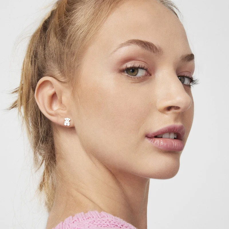 신세계인터넷면세점-토스-earring-Silver TOUS Bear Earrings Bear motif