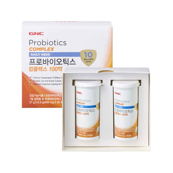 신세계인터넷면세점-뷰틱-GNC 프로바이오틱스 100억(450mg*30캡슐*2개입)