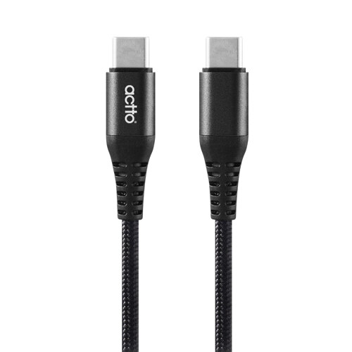 韩际新世界网上免税店-ACTTO-USB-Ultra Fest Type C Charging & Data Cable Black 数据线 黑色
