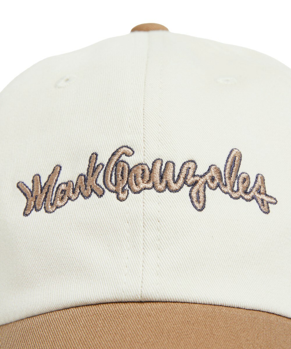 Z235AHA190_080_000Sign Logo Colorblock Cap - BROWN - 마크