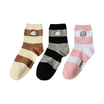 Damgomi Embroidery 3-pair Socks Set 袜子