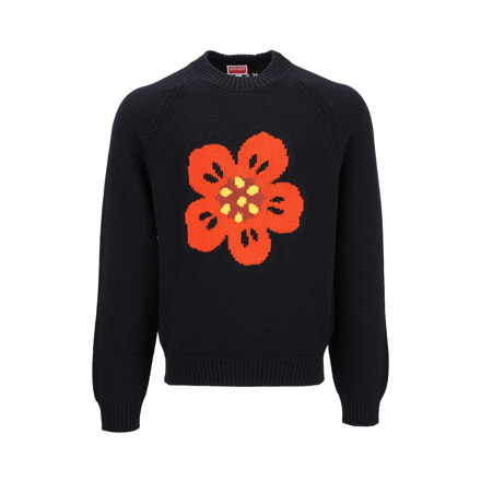 (MEN) BOKE FLOWER JUMPER - BLACK