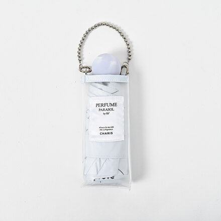 #白色/Caris Perfume Parasol Daylight 五折迷你遮光晴雨伞
