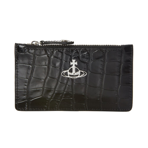 신세계인터넷면세점-비비안웨스트우드-지갑-CROCODILE SLIM LONG CARD HOLDER