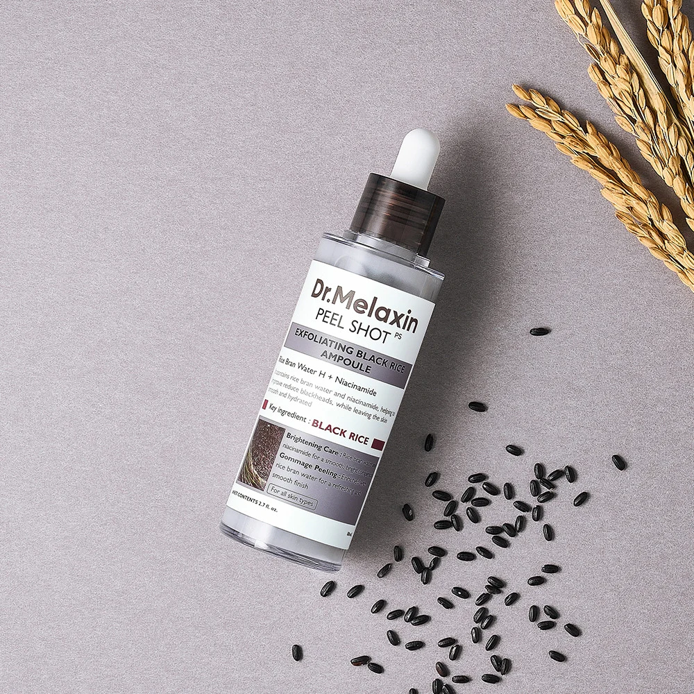 신세계인터넷면세점-닥터멜락신-FacialCare-필 샷 각질 케어 흑미 앰플 80ml 트리오