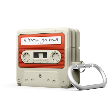 Elago AirPods 4 Cassette Tape Hang Case - Classic White (耳机壳)