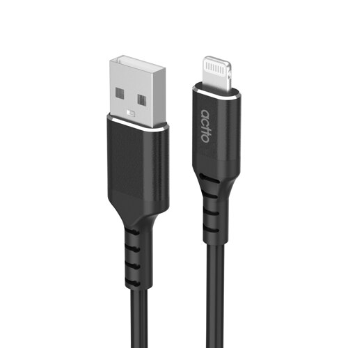 韩际新世界网上免税店-ACTTO-USB-[ACTTO] CORE MFI 8PIN CABLE 数据线 黑色