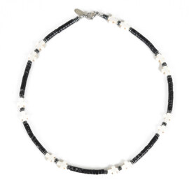 CROSS POINT NECKLACE(black)