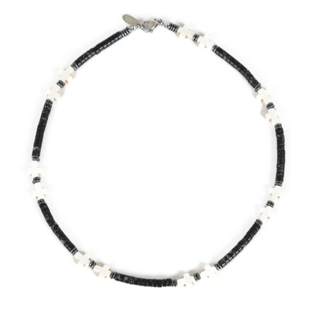 CROSS POINT NECKLACE(black)