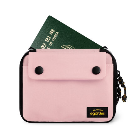 Bon Voyage Passport Wallet Rose Black