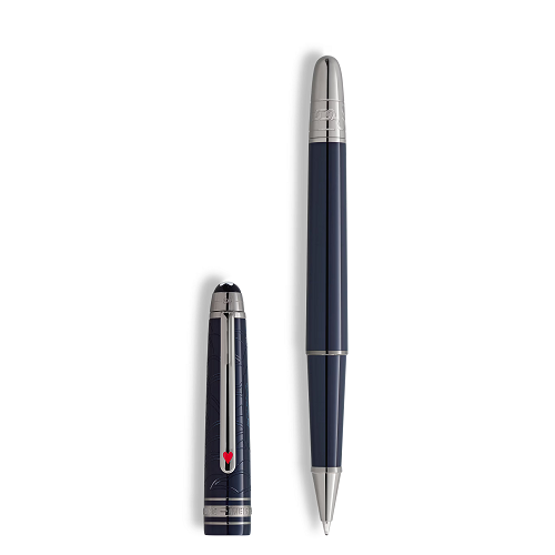 132880, Montblanc Rollerball Pen, Blue Pen, Writing Instrument