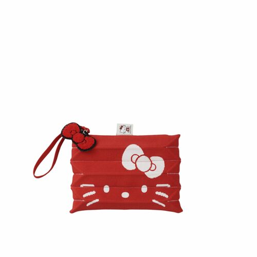 신세계인터넷면세점-조셉앤스테이시-여성가방-Lucky Pleats Knit Clutch S Hello Kitty Barbados Red