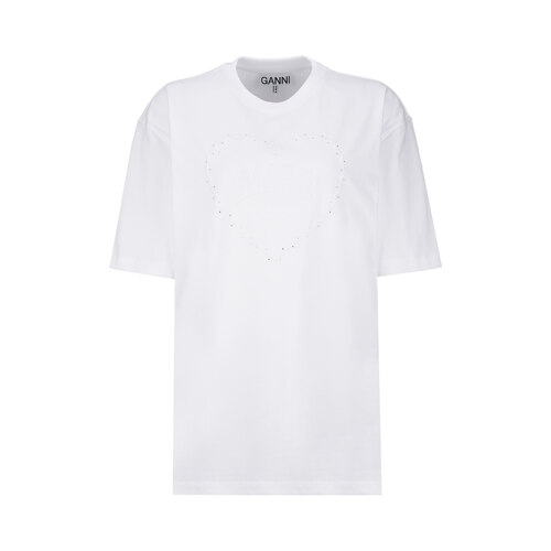 HEAVY COTTON DROP SHOULDER HEART T-SHIRT