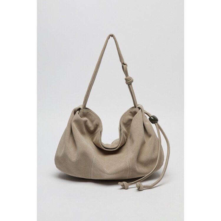 Fling carry bag(Suede cream)