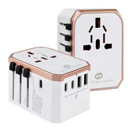 5 端口 USB C 型 6A 全球旅行多功能适配器 CC-307