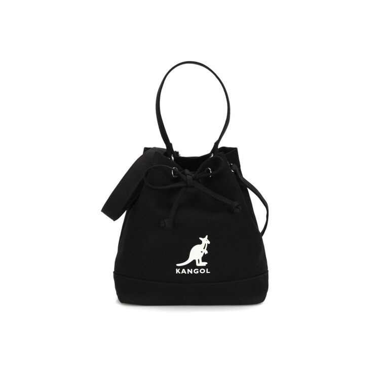 韩际新世界网上免税店-KANGOL-休闲箱包-New Amber Canvas Bucket Bag 3943 BLACK