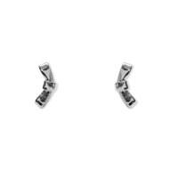 FALL RIBBON EARRINGS SILVER