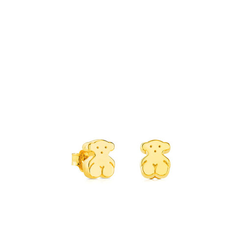 Gold bear motif earrings, Sweet Dolls (耳环)