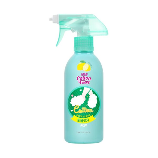 신세계인터넷면세점-온더바디-Shower-Bath-코튼풋 발을씻자 풋샴푸 레몬민트 385ML