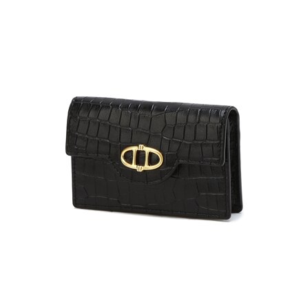 Black Croc Emboss Card Holder 卡包