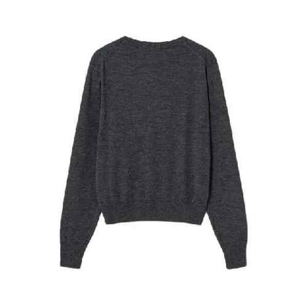 韩际新世界网上免税店-AMI-服饰-(UNISEX) RED ADC SWEATER FKS111.KN0025 (HEATHER GREY)