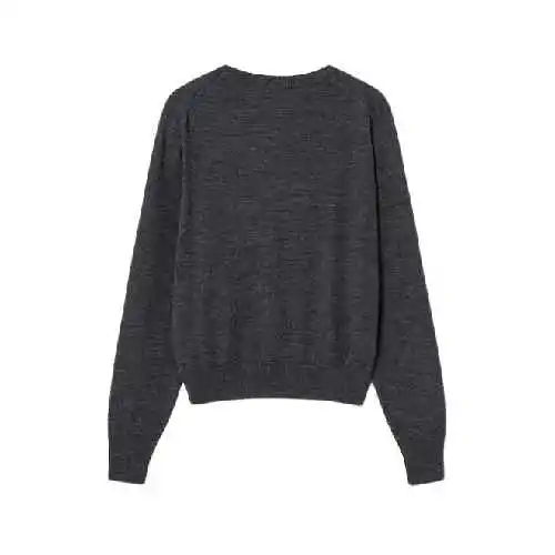 韩际新世界网上免税店-AMI-服饰-(UNISEX) RED ADC SWEATER FKS111.KN0025 (HEATHER GREY)