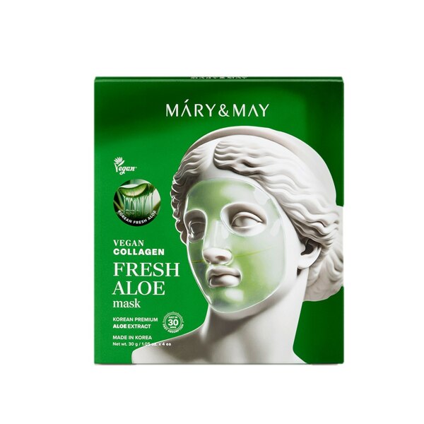 신세계인터넷면세점-마리엔메이-FaceMasksTreatments-비건 콜라겐 프레쉬 알로에 마스크 4개입