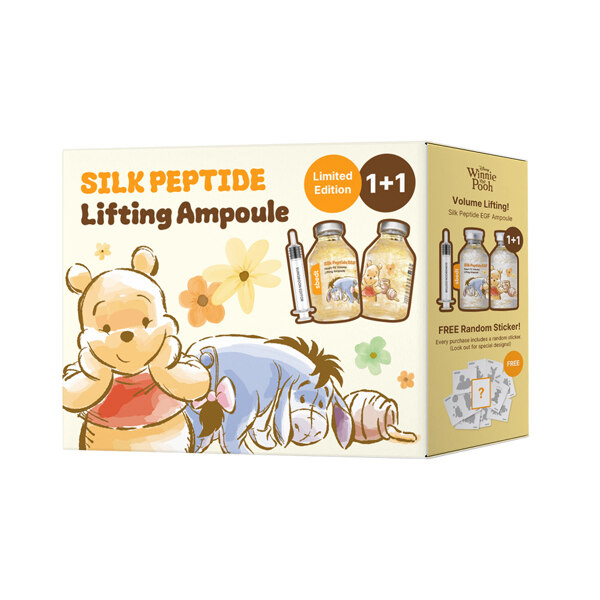 신세계인터넷면세점-성분에디터-FacialCare-실크펩타이드 EGF 하트핏 볼륨 리프팅 앰플 더블기획 (곰돌이푸)