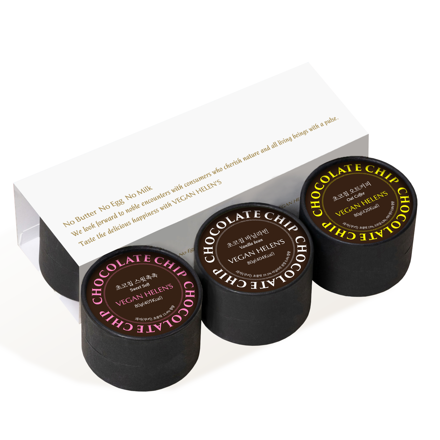 초코칩 쿠키 3개입 세트 (바닐라빈 스윗촉촉 오트커피) (80g*3)