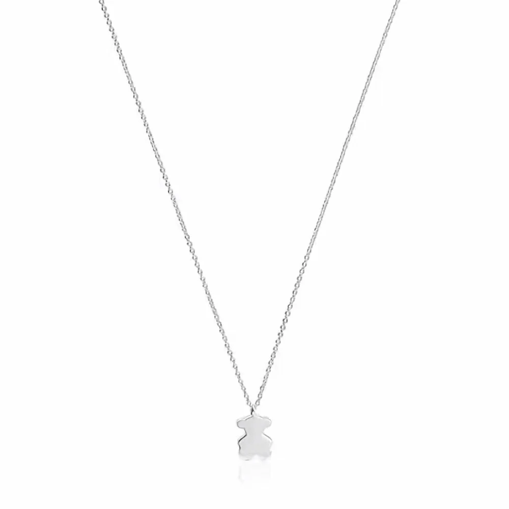 신세계인터넷면세점-토스-necklace-Sweet Dolls short silver bear necklace