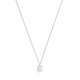 Sweet Dolls short silver bear necklace
