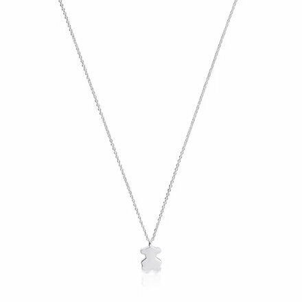 Sweet Dolls short silver bear necklace