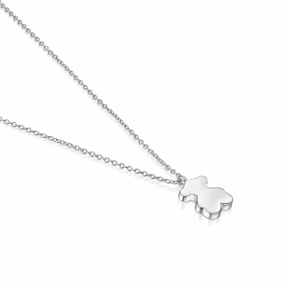 신세계인터넷면세점-토스-necklace-Sweet Dolls short silver bear necklace
