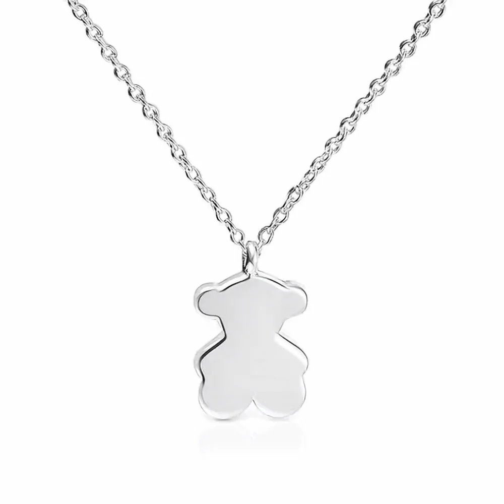 신세계인터넷면세점-토스-necklace-Sweet Dolls short silver bear necklace